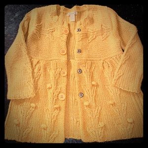 Knit Yellow Forever Button Cardigan